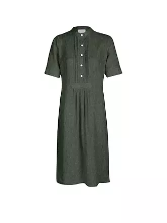 FELI & HANS | Minivestido KLEO
Marca: FELI & HANS
Color: verde oscuro
Categorías: Moda, Mujer

Largo de manga: Manga corta
Material: Lino
Forma del cuello: Cuello mao
Diseño: Liso
Estilo y ocasión: Ocio
Detalles: Pliegues | 